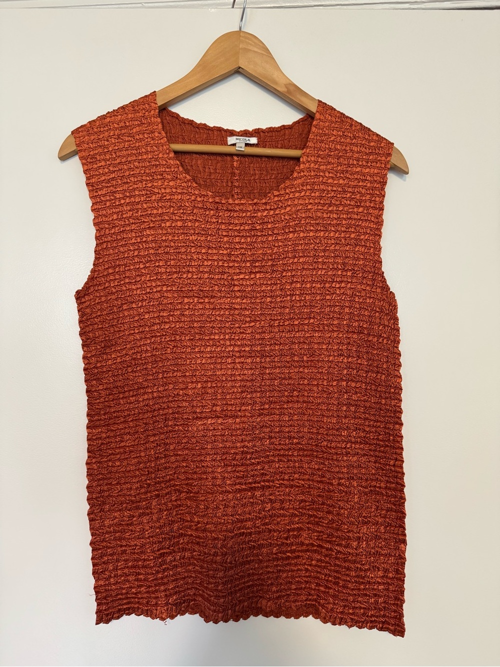 Vintage Y2K Nicola Woman Popcorn/Plisse Top - Plus size